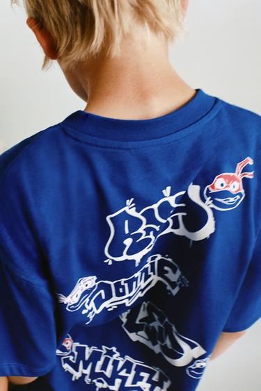 TEENAGE MUTANT NINJA TURTLES © VIACOM PRINT T-SHIRT - Blue by Zara