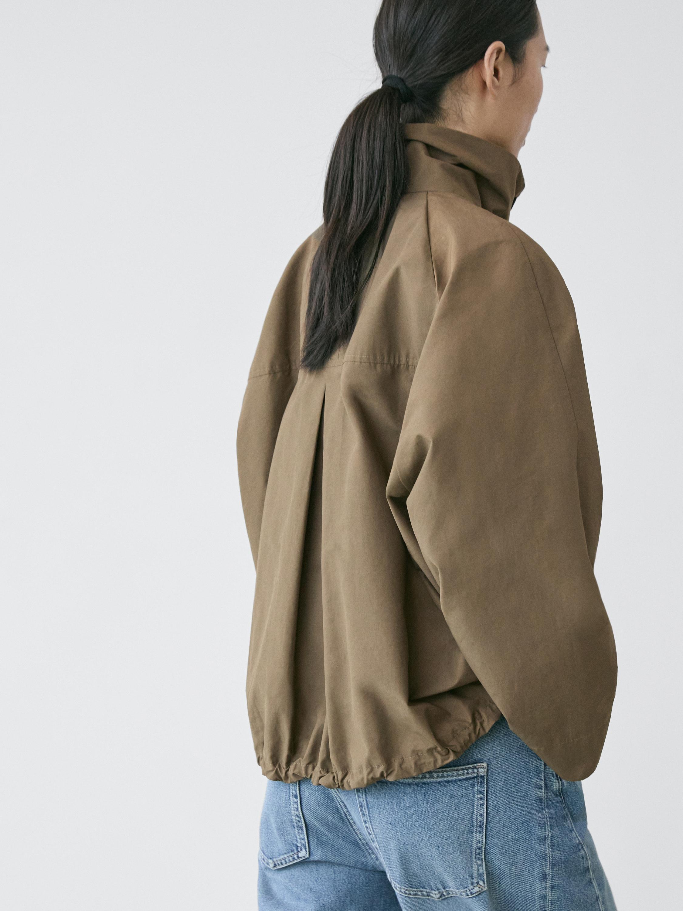 High neck bomber jacket