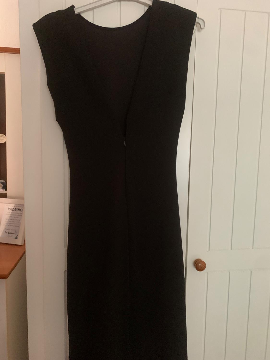 DRESS WITH SHOULDER PADS AND GATHERING - Image 2