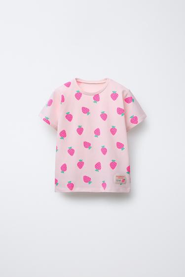 2-6 ANS / PYJAMA IMPRIMÉ FRAISES - Rose de Zara - Image 1