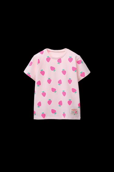 2-6 JAHRE / SCHLAFANZUG MIT ERDBEER-PRINT - Rosa von Zara