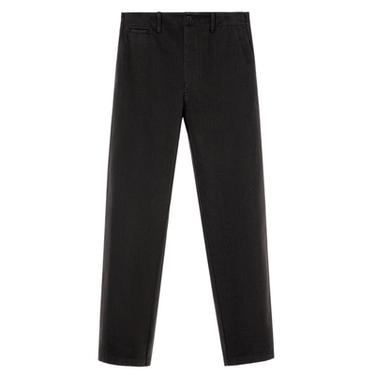 Zara CHINO HLAČE REGULAR FIT KROJA – crna / smeđa