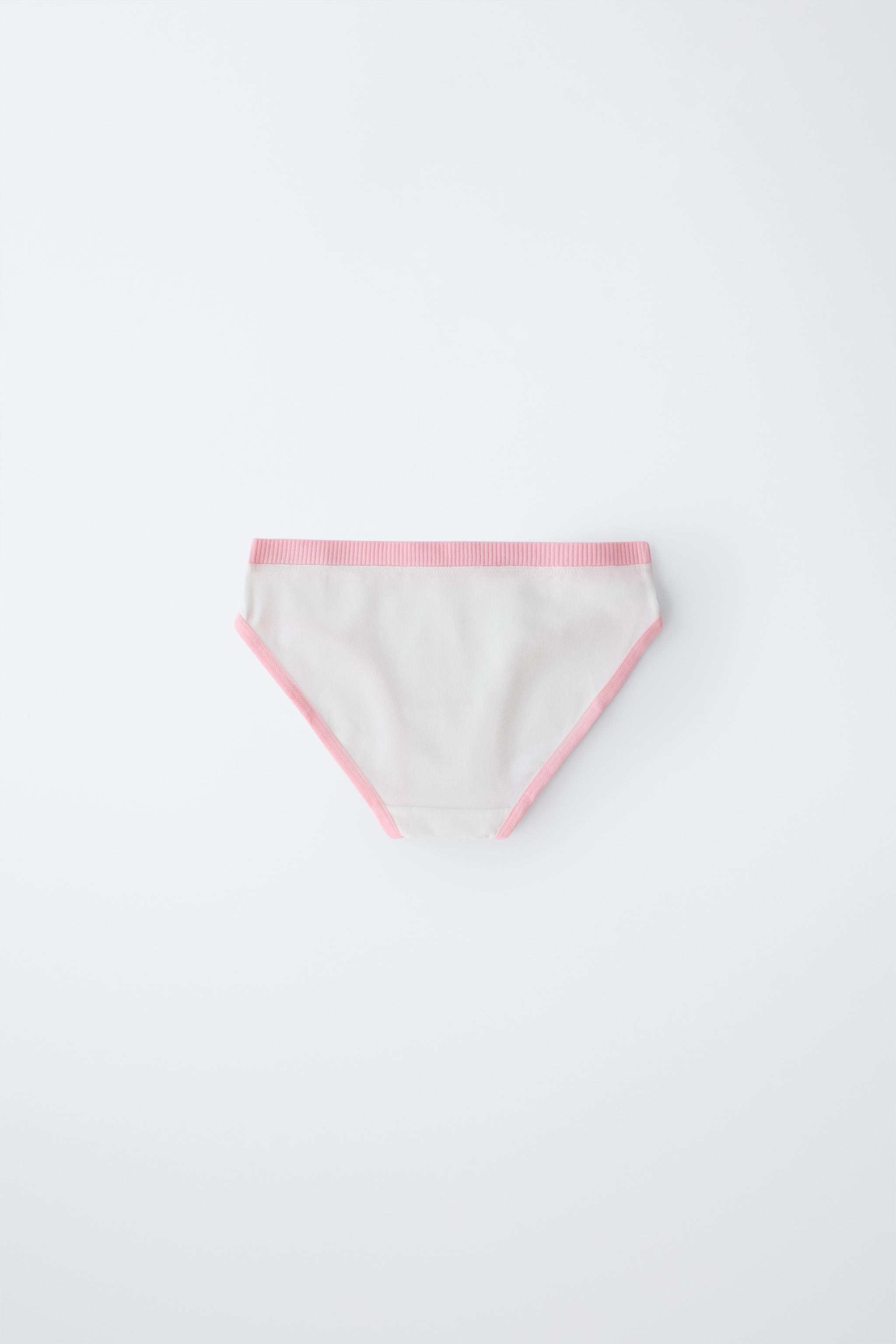 6-14 ANS/ LOT DE SIX CULOTTES CONTRASTE