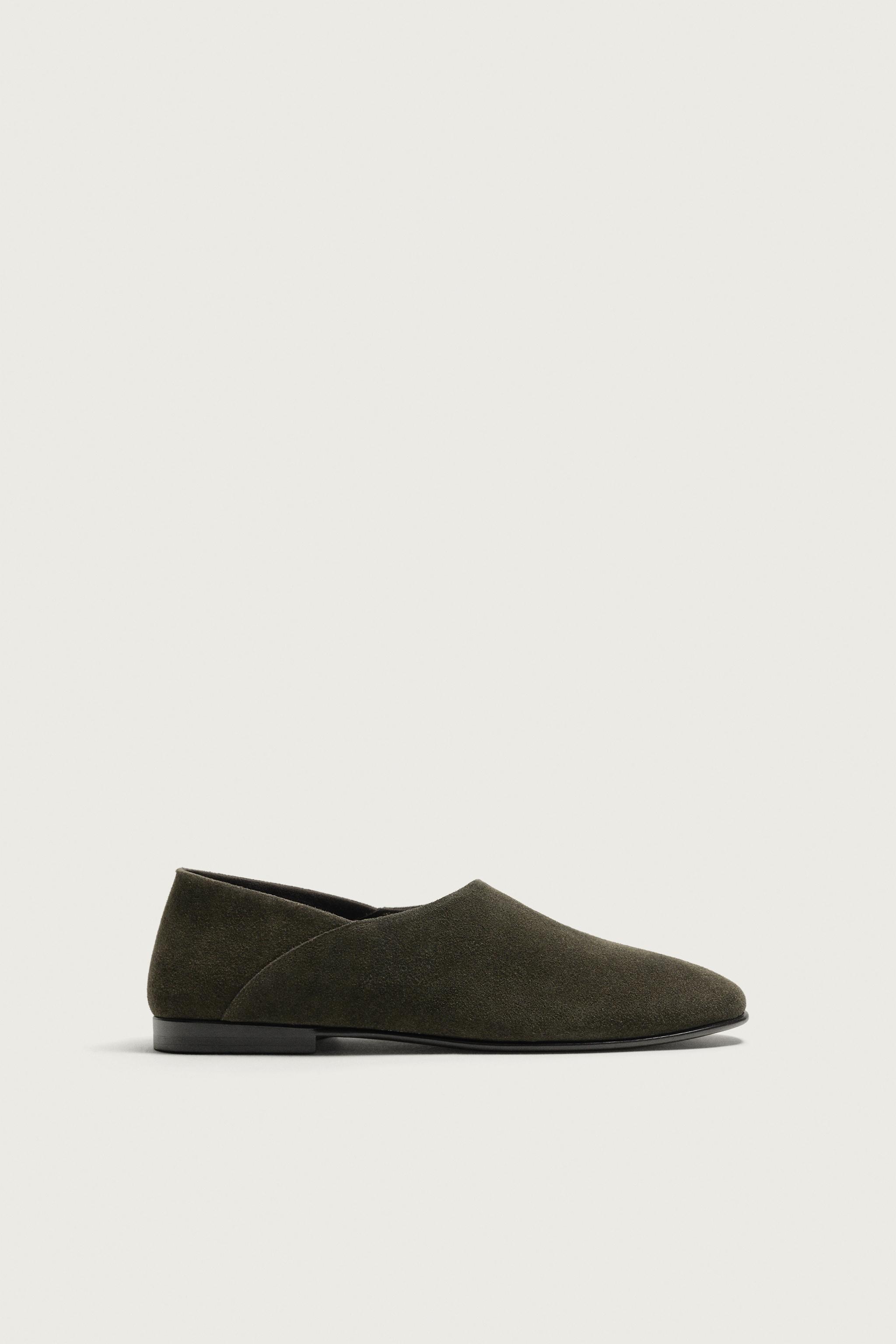 LEATHER LOAFERS — Asphalt Gray