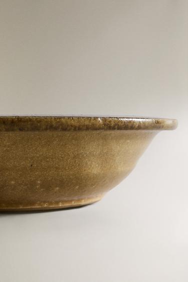 DECORATIVE TERRACOTTA BOWL - Ochre by Zara - Image 3