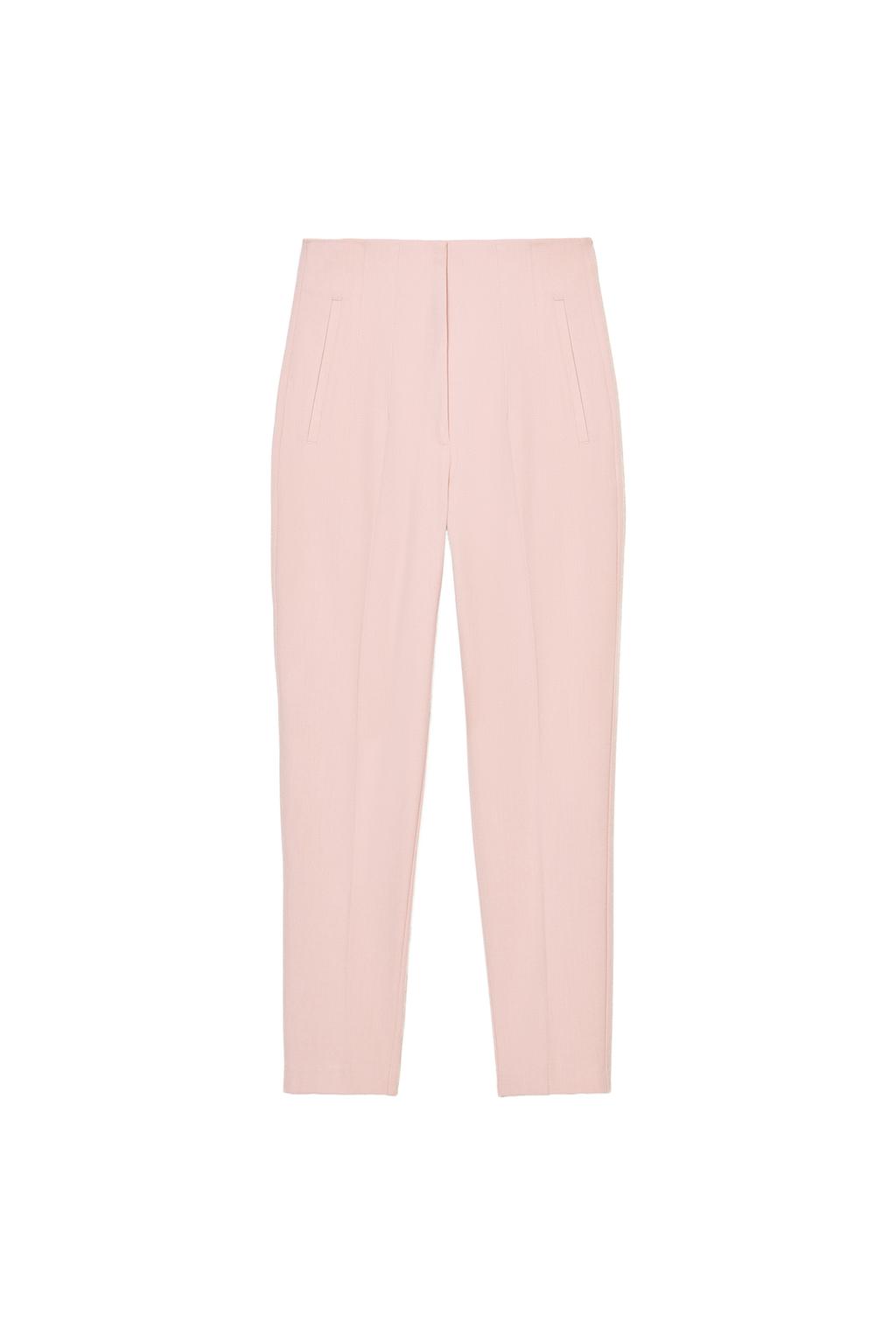 HIGH-WAISTED ANKLE PANTS - image 3