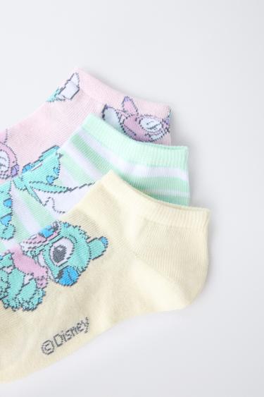 Zara THREE-PACK OF LILO & STITCH © DISNEY SHORT SOCKS - Pink