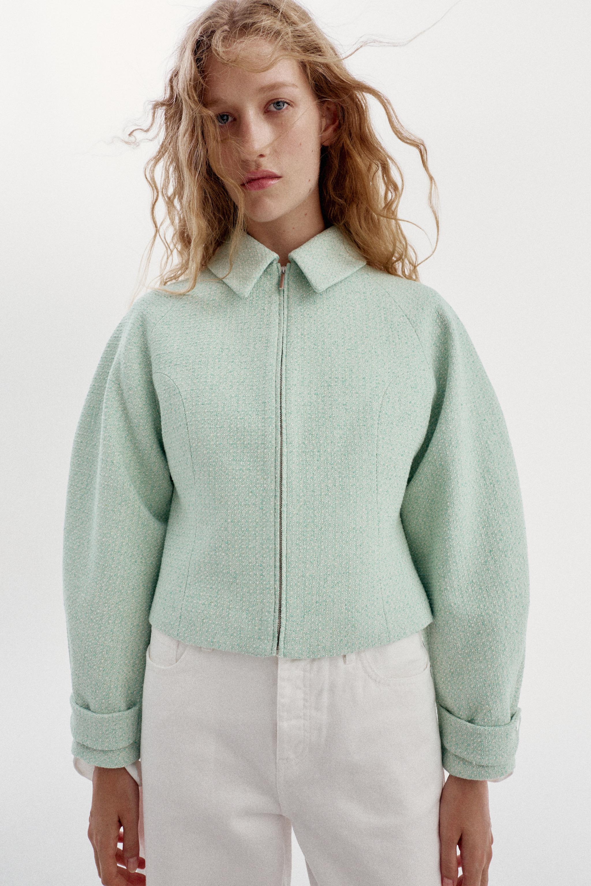 TEXTURED ZIP JACKET