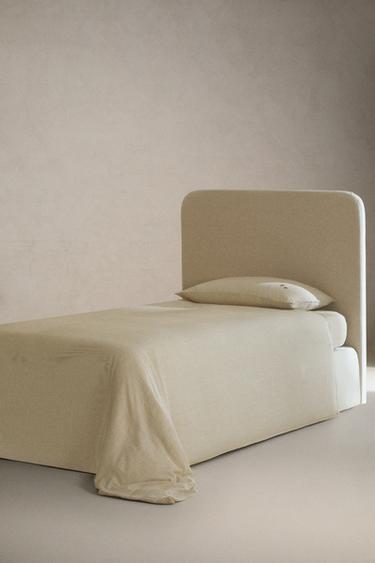 DRAP-HOUSSE ENFANT GAZE RAYURES - Vert de Zara - Image 1