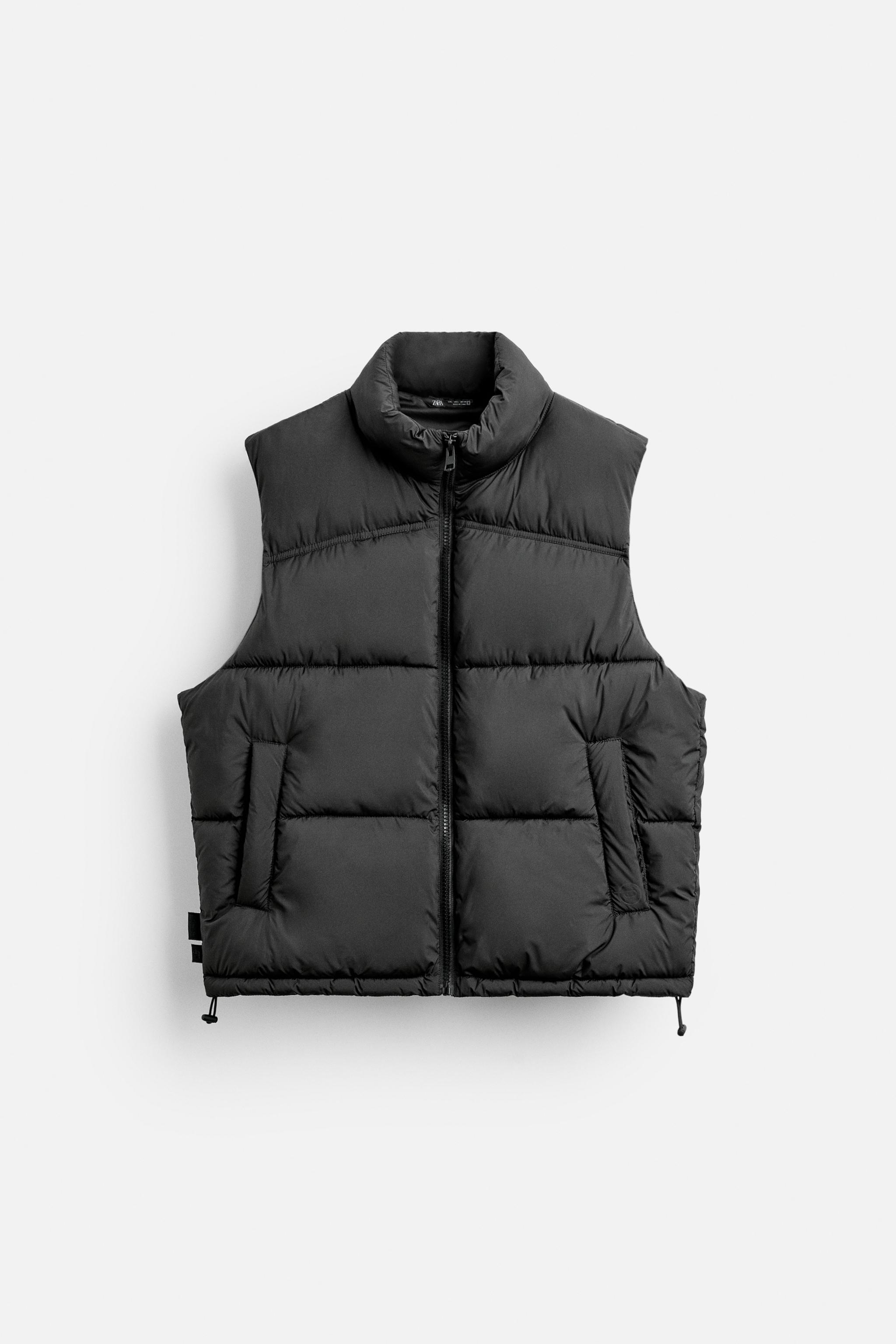 Black puffa gilet hotsell