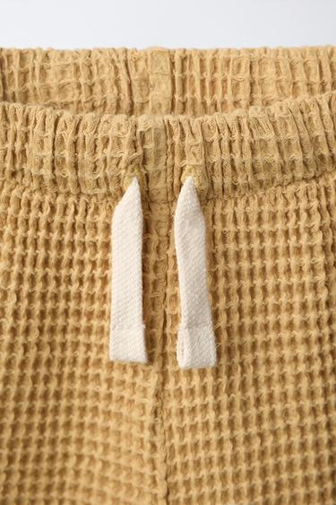 SHORT WAFFLE UNI - Moutarde de Zara - Image 1