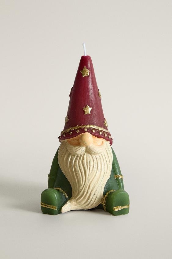 DEKORATIVE KERZE GNOM WEIHNACHTEN - Grün von Zara - Bild 0