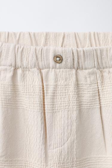 PANTALON STRUCTURÉ - Écru de Zara - Image 2