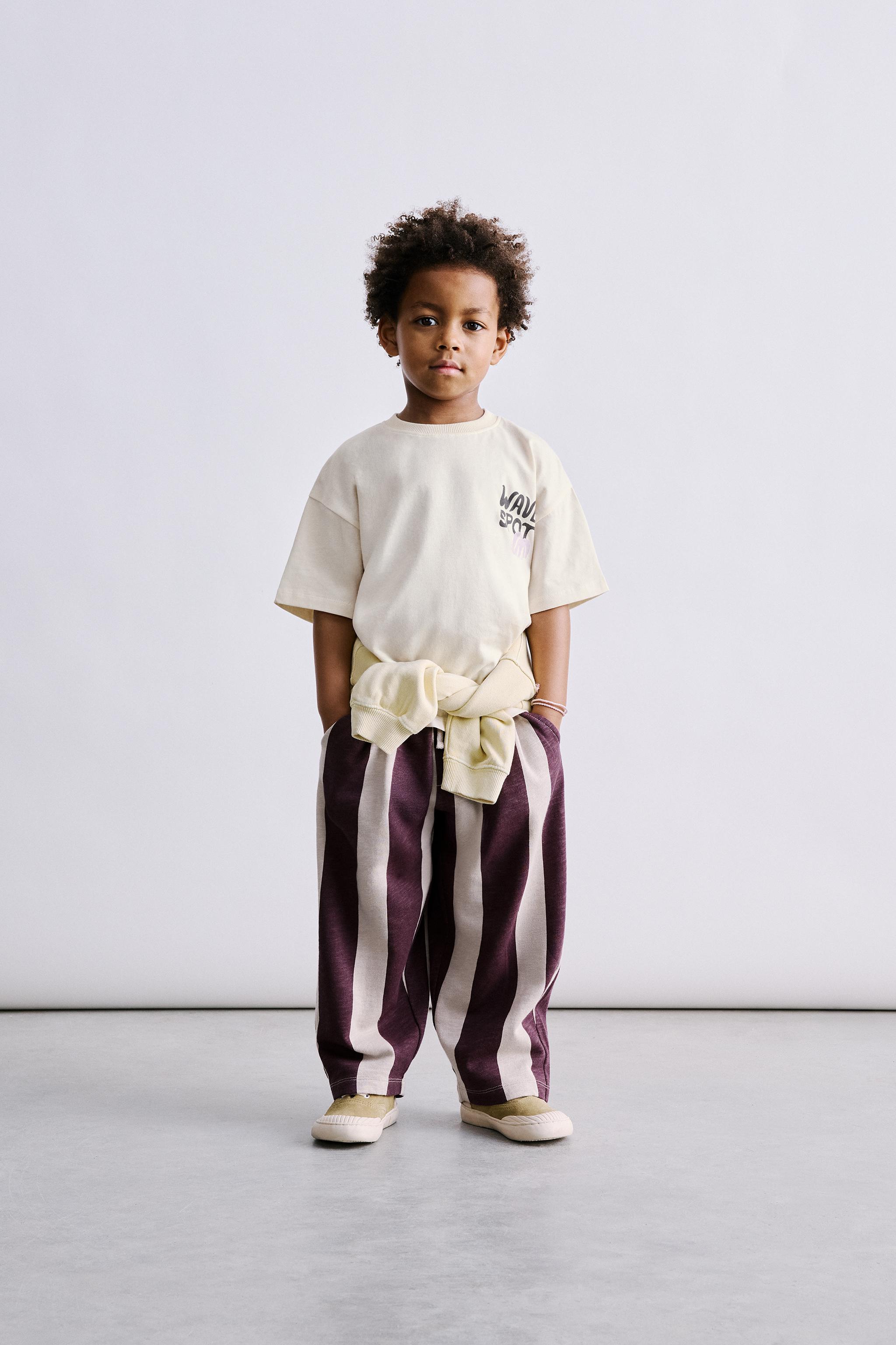 PALM TREE AND SUN PRINT T-SHIRT