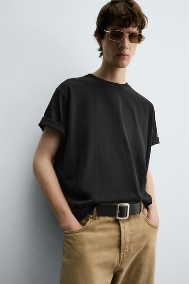 T-SHIRT INSCRIPTION CROQUETTES - Noir de Zara - Image 4