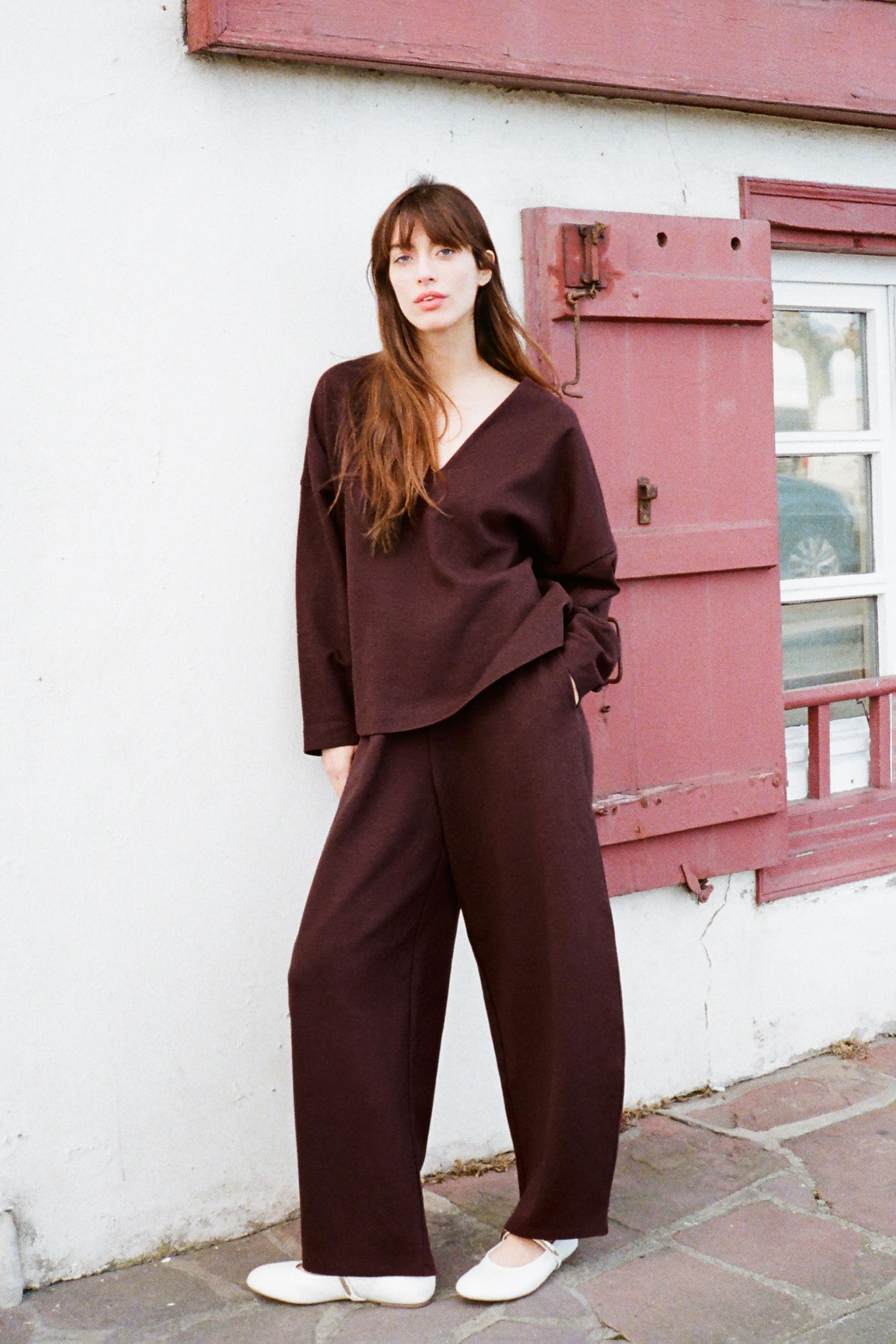 INTERLOCK BALLOON PANTS - Black | ZARA United States INTERLOCK BALLOON PANTS - Black | ZARA United States