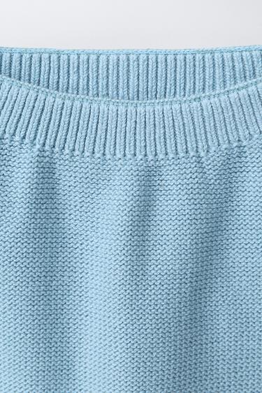 KNIT TROUSERS WITH FISH APPLIQUÉ - Light turquoise by Zara - Image 2