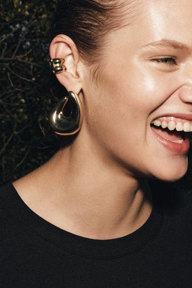 Zara PAKET OTVORENIH OKRUGLIH EARCUFF NAUŠNICA – zlatno