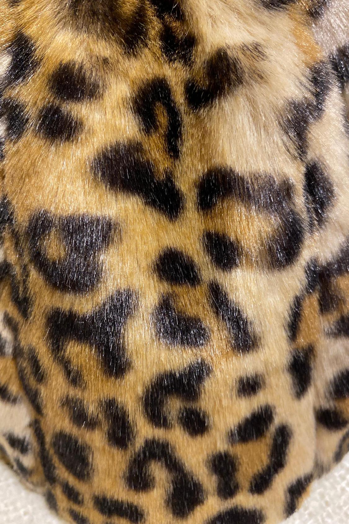 GORRO EFECTO PELO LEOPARDO CON OREJAS - Image 2