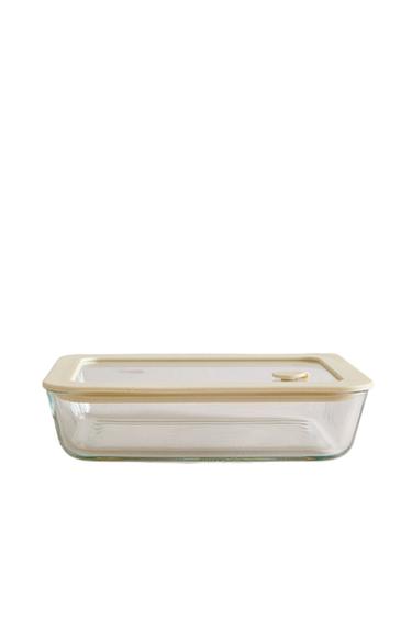 700ML AIRTIGHT FOOD CONTAINER - Cream by Zara
