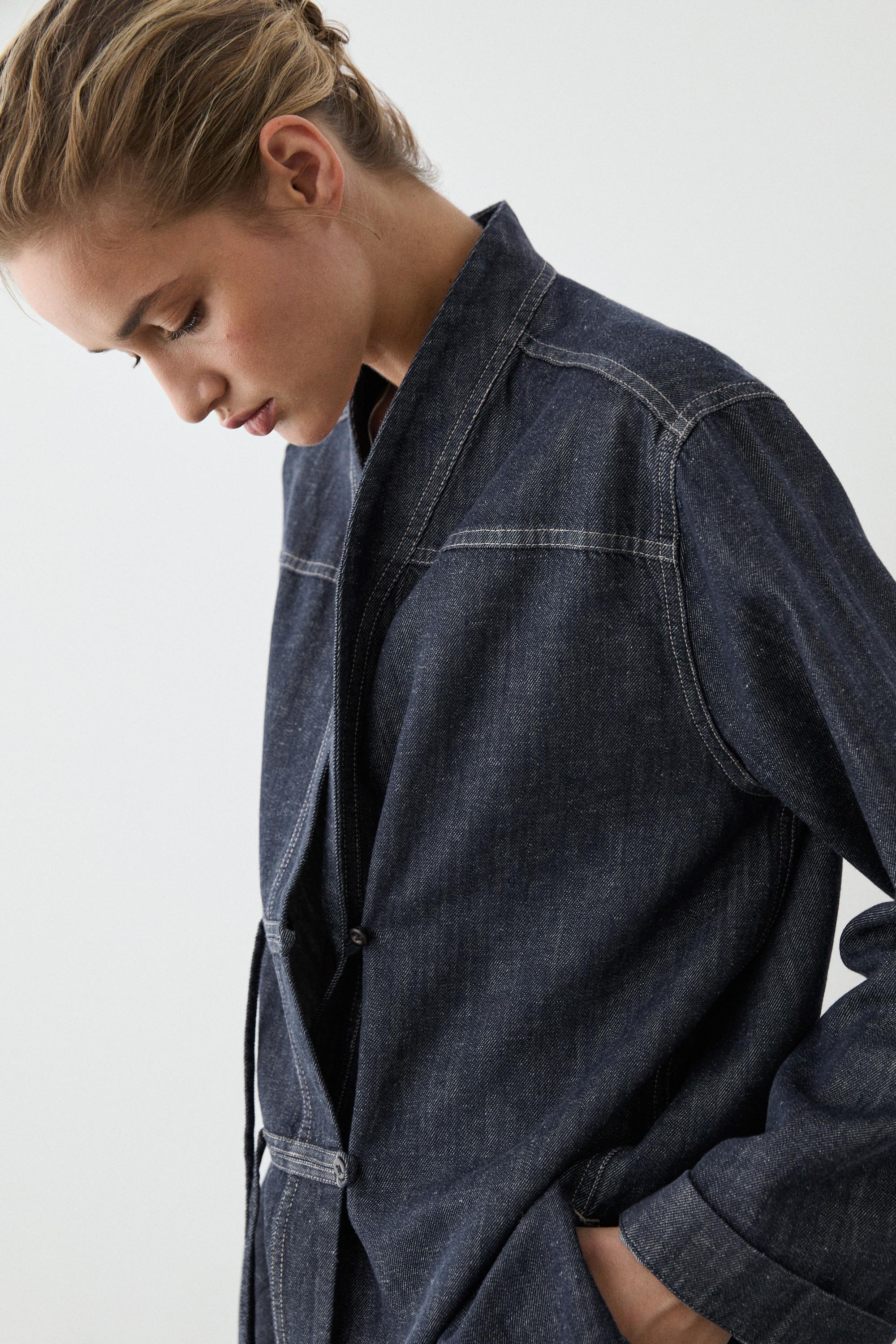 Surchemise en denim total look