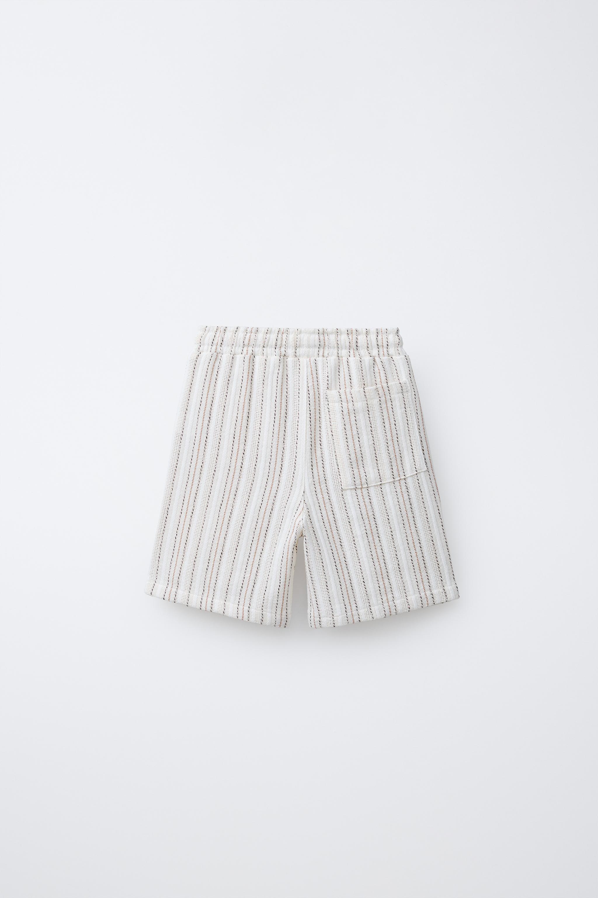 RUSTIC STRIPED SHORTS