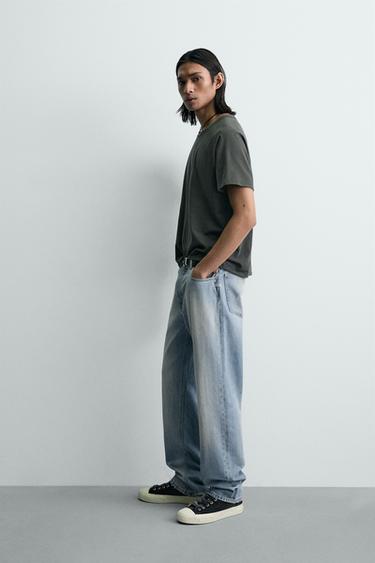 STRAIGHT FIT JEANS - Light blue by Zara - Image 3