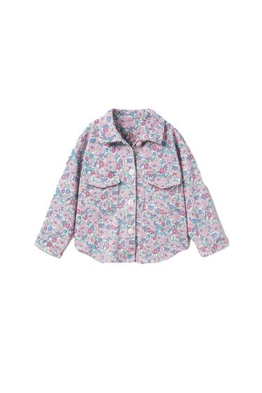 FLORAL TWILL OVERSHIRT