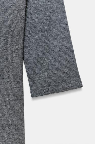 T-SHIRT CÔTELÉ RAGLAN - Marengo chiné de Zara - Image 6