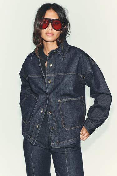 Z1975 DENIM JACKET - Blue by Zara