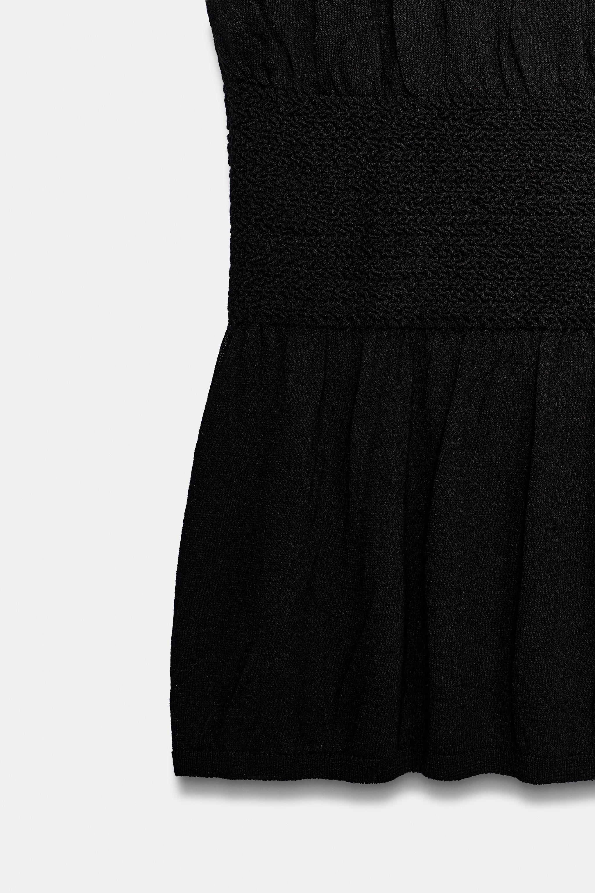 Zara SMOCKED KNIT TOP — фото 3