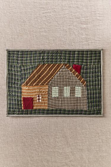 PATCHWORK HOUSE PLACEMAT - أخضر الخاص بـ Zara
