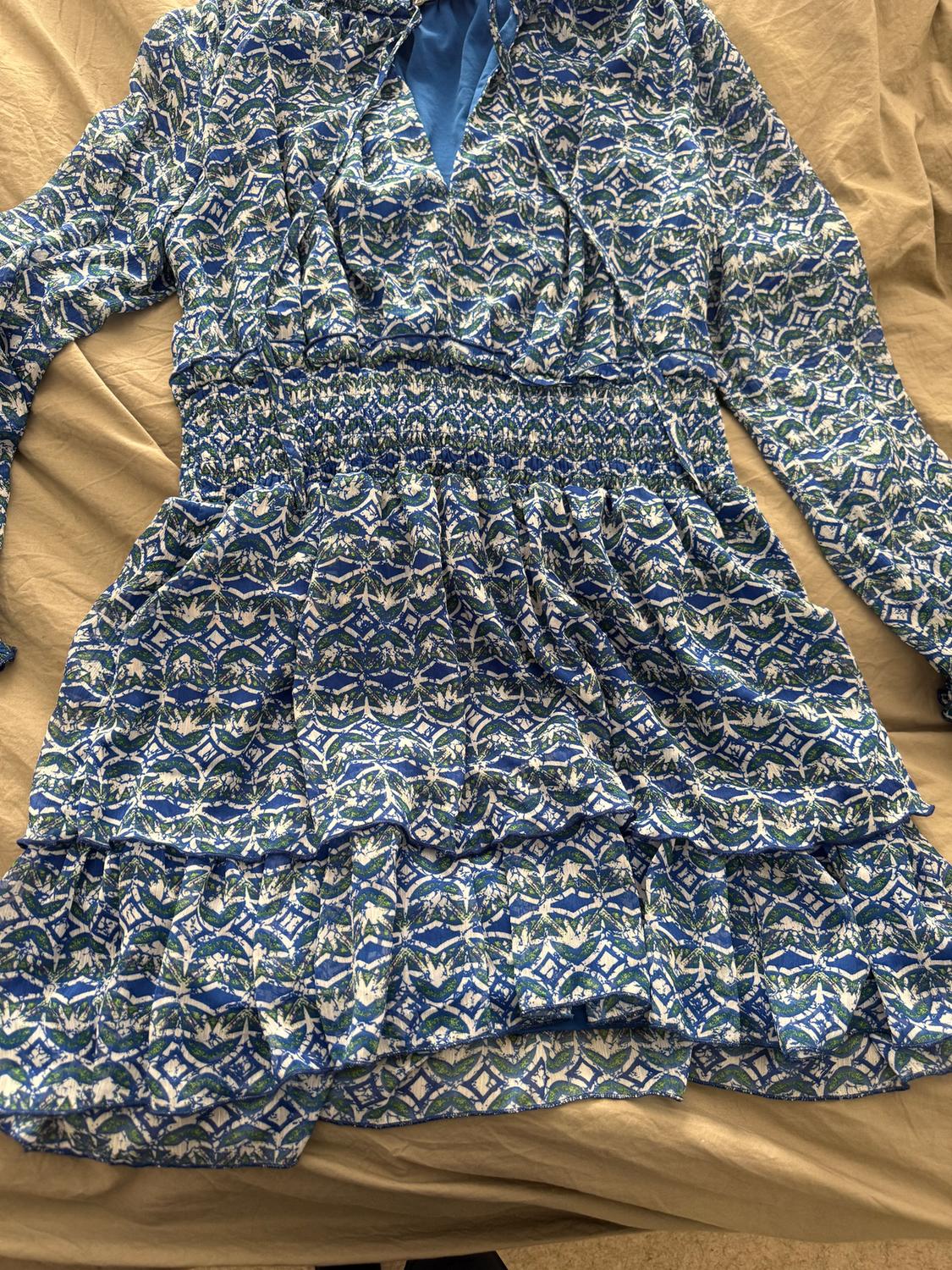 RUFFLED PRINT BLOUSE - Image 2