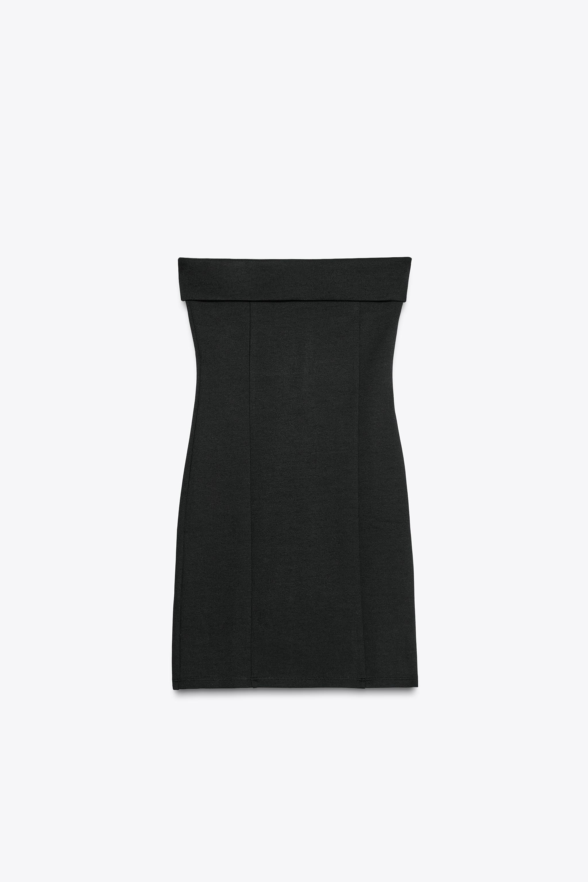 ストラップレス インターロックワンピース - ブラック | ZARA
