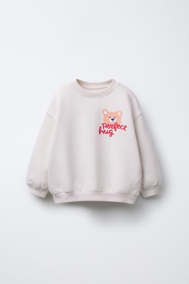 WARM PRINT SWEATSHIRT - Stone by Zara - Image 0