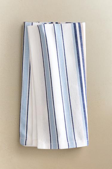 PACK OF NAPKINS WITH IRREGULAR STRIPES (PACK OF 2) - Blue by Zara