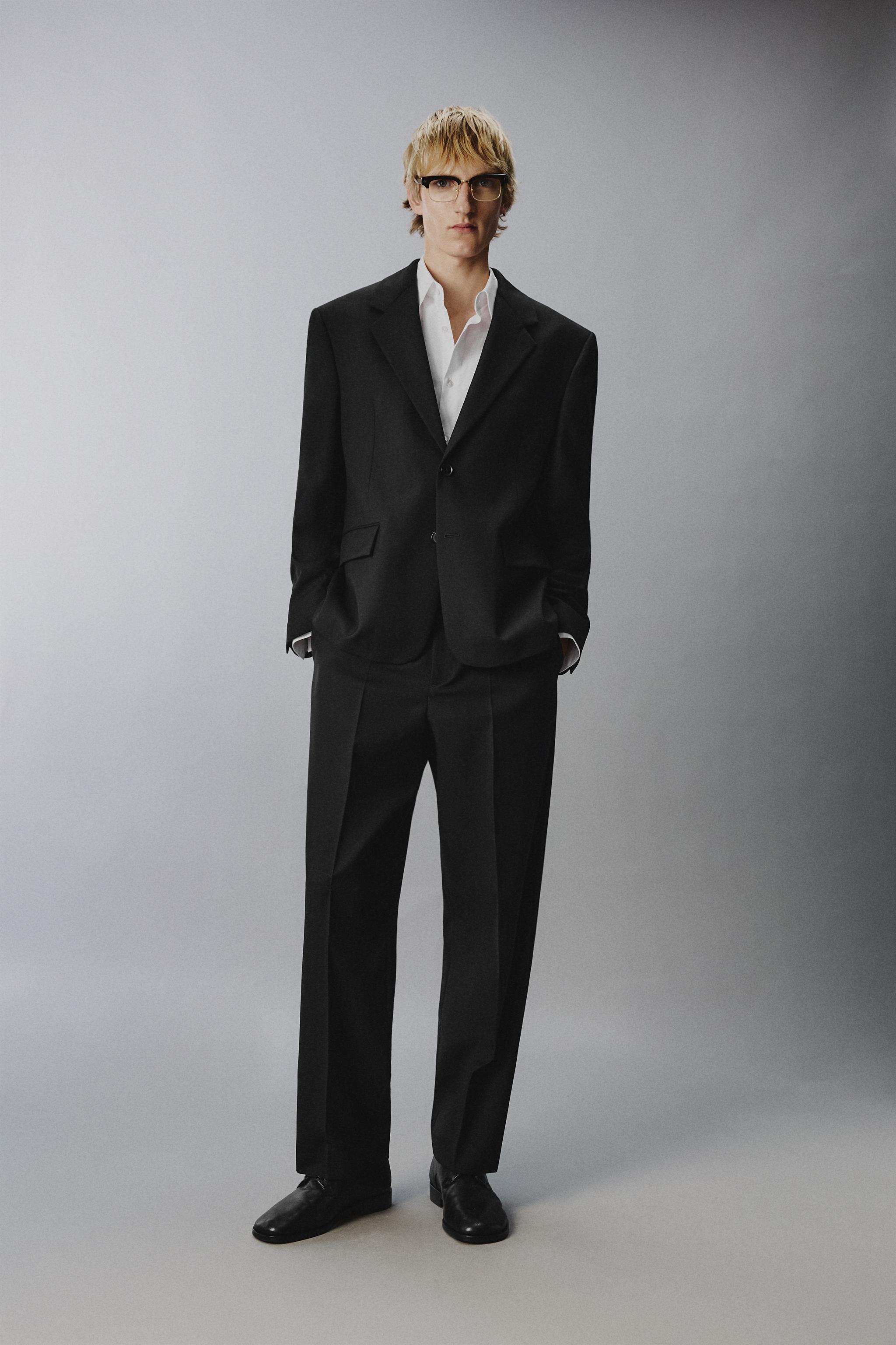 100% WOOL SUIT PANTS