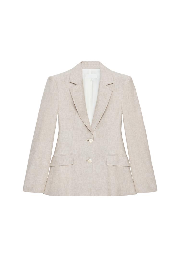 LINEN DARTED BLAZER