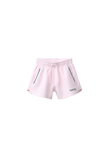 BERMUDA VIVOS CONTRASTE CON MODAL - Rosa pastel de Zara
