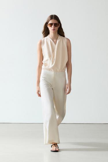 Pantalon fluide barrel fit - 153 de Zara - Image 0