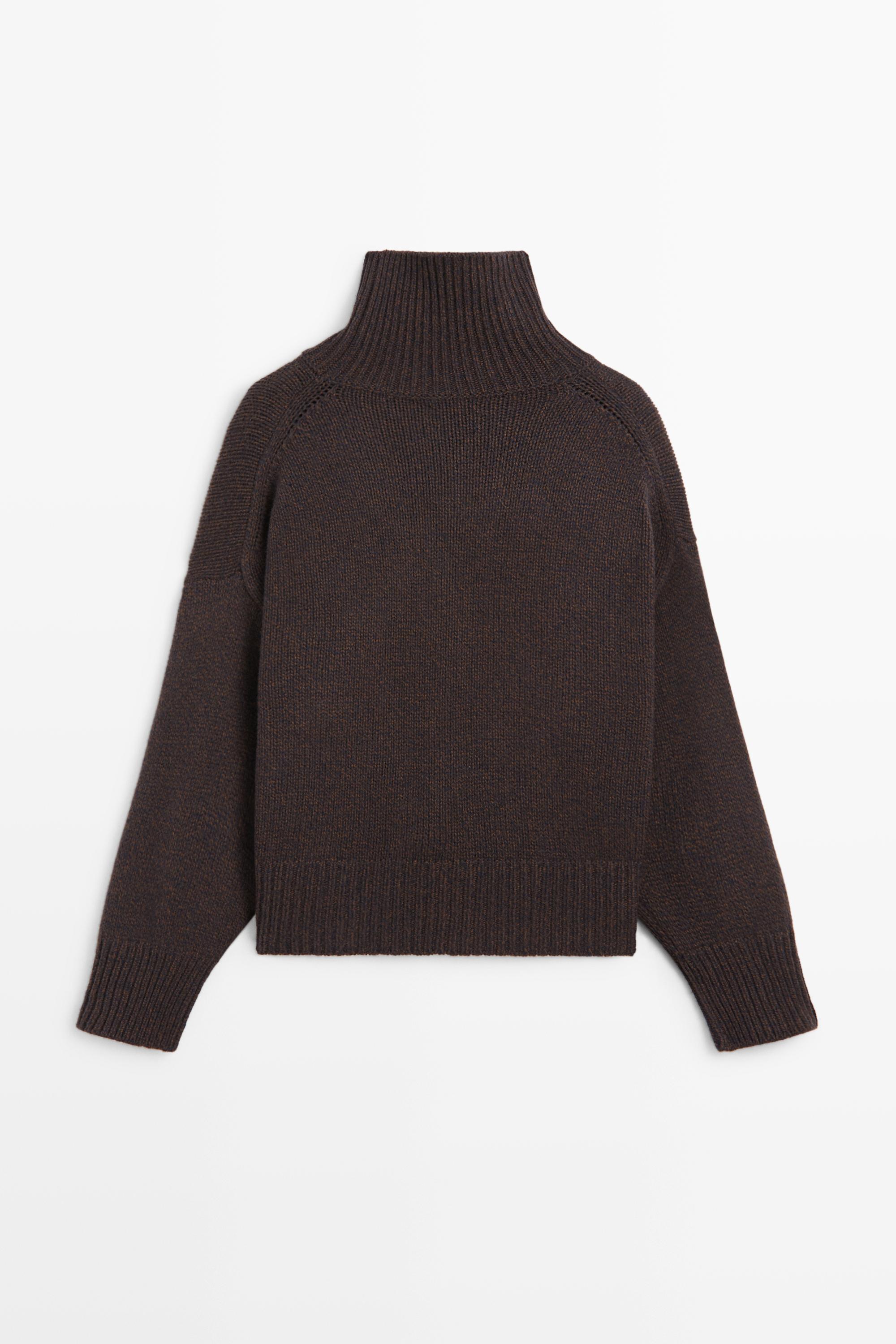 100% wool oversize knit sweater