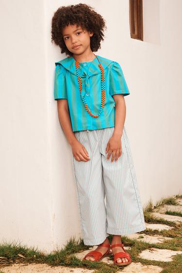 PANTALÓN CULOTTE RAYAS LIMITED EDITION - rayas de Zara - Imagen 0