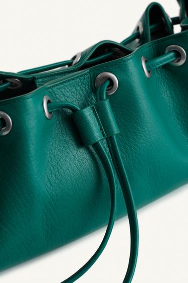 LTHR SHLDR BG 16 - Vert de Zara - Image 7