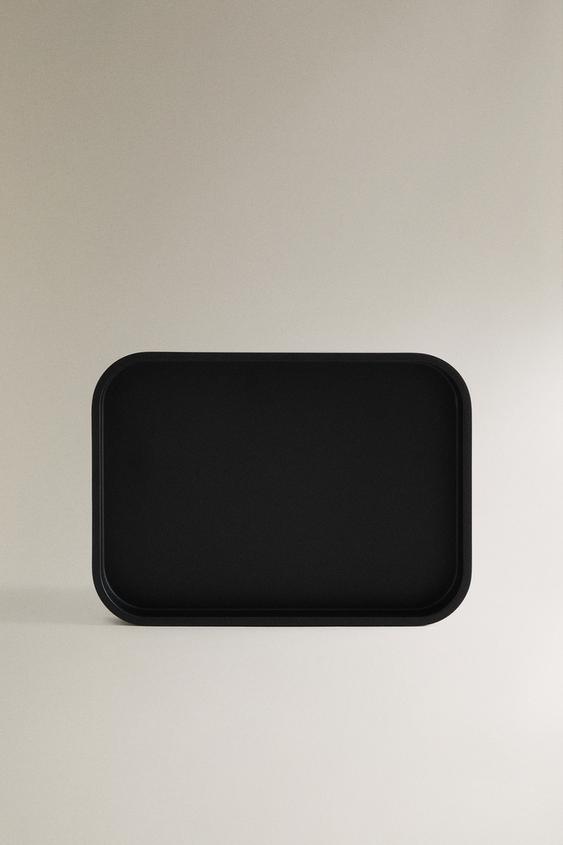 BLACK RESIN BATHROOM TRAY - Black | ZARA United States