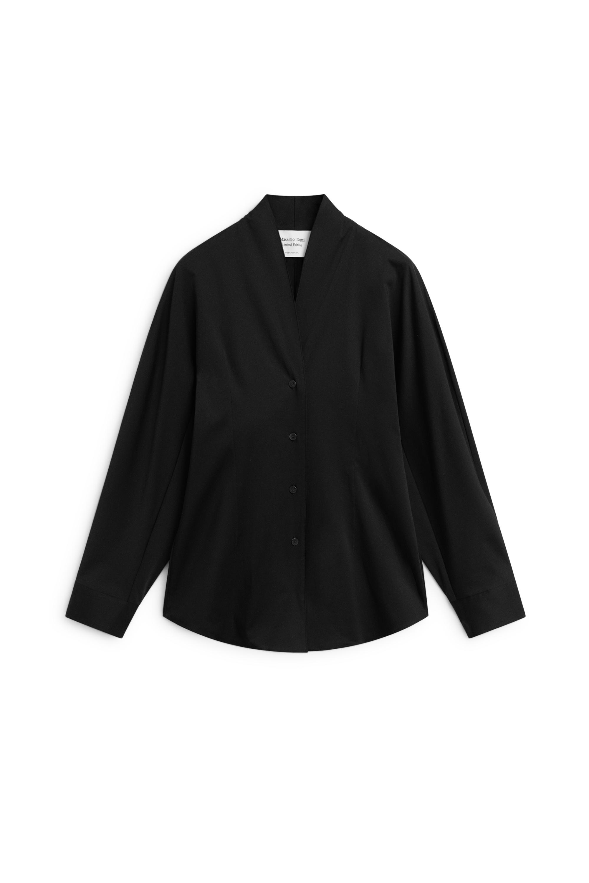 Poplin tuxedo-style collar shirt - LIMITED EDITION