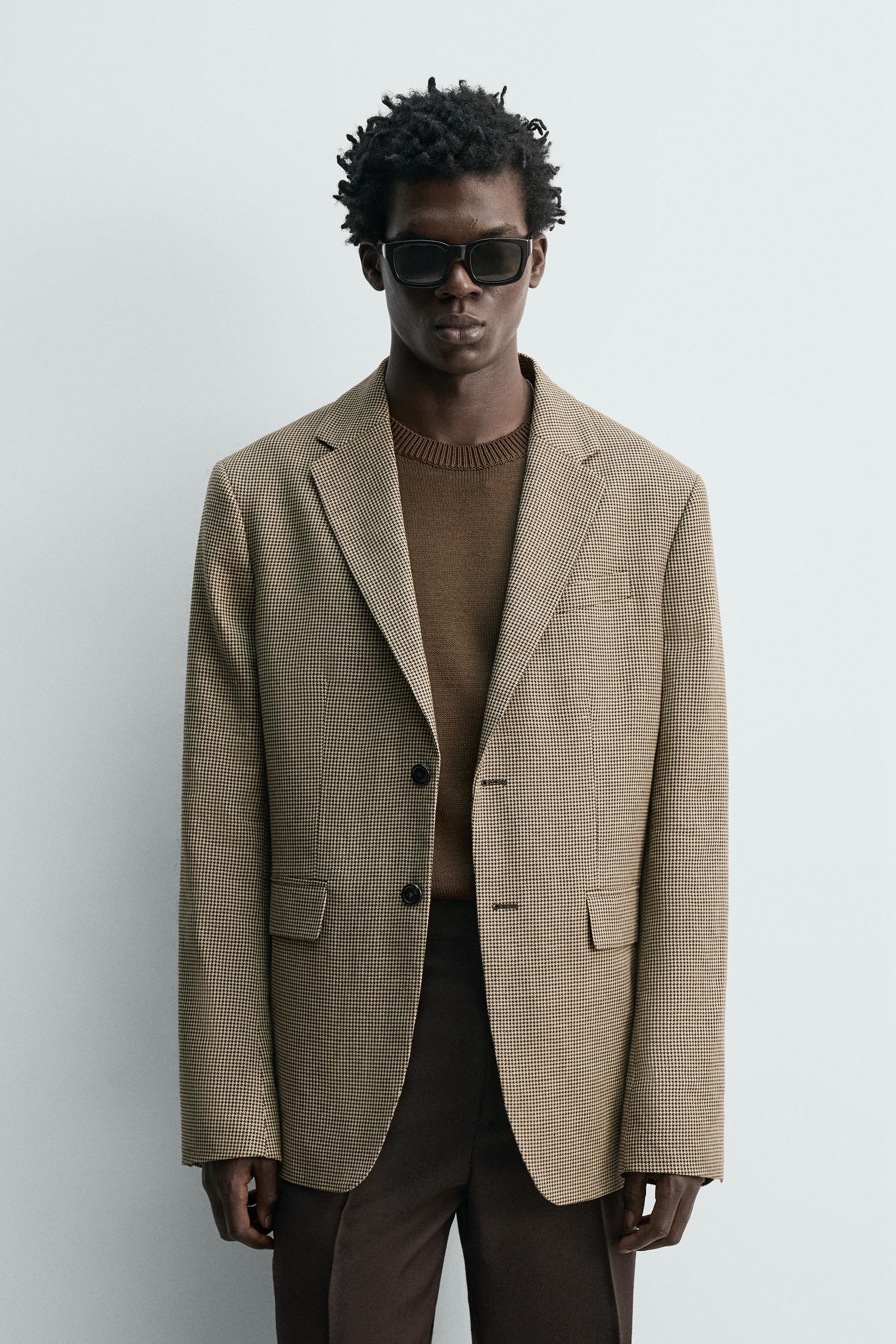 VESTE LIN - COTON PIED-DE-POULE