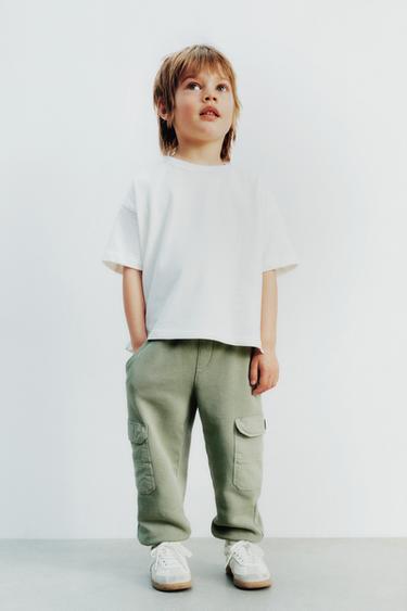 CARGO JOGGING TROUSERS - Light green by Zara