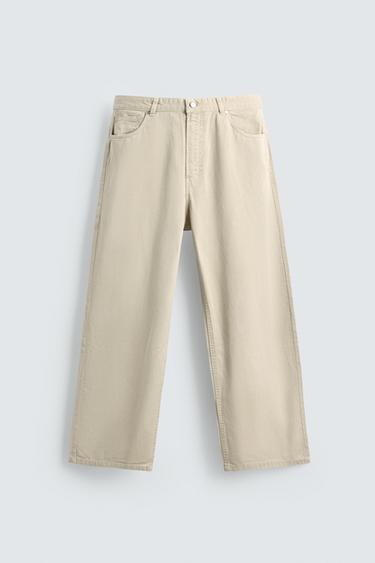 BAGGY FIT JEANS - Sand by Zara