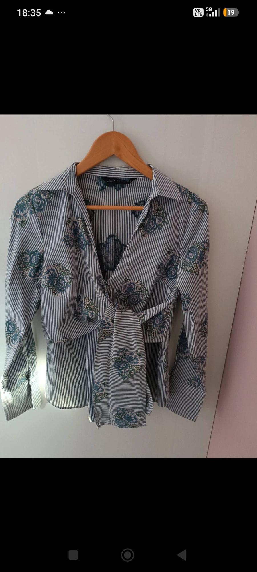 STRIPED SHIRT WITH KNOT DETAIL - Image 2