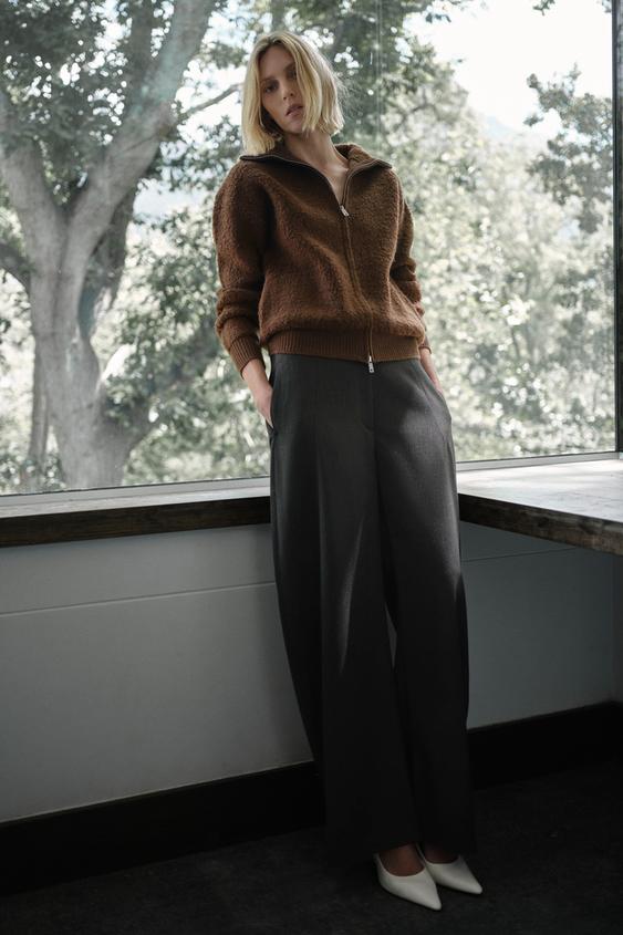 100% BOUCLÉ WOOL BOMBER JACKET